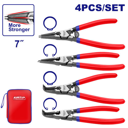 4pcs circlip pliers set 7"